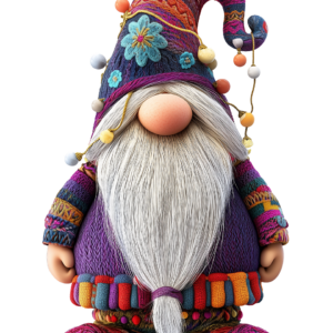 christmas knitted gnome  (1)