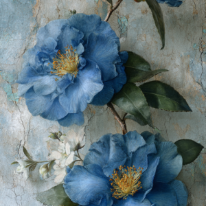 Azure Bloom Collection – Set of 4 PNG Designs