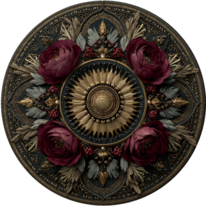 Dark Botanical Mandala 1