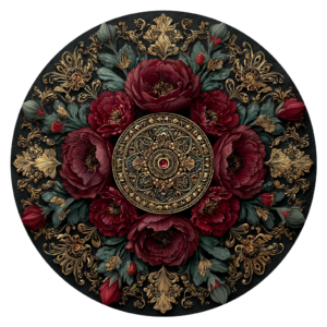 Dark Botanical Mandala 3