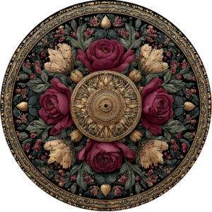Dark Botanical Mandala 4