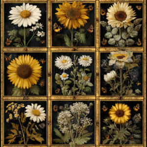Jendi vintage botanical yellow 2