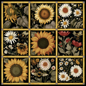 Jendi vintage botanical yellow 3