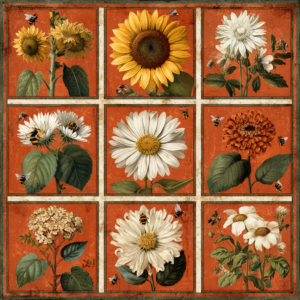 Jendi vintage botanical orange 4